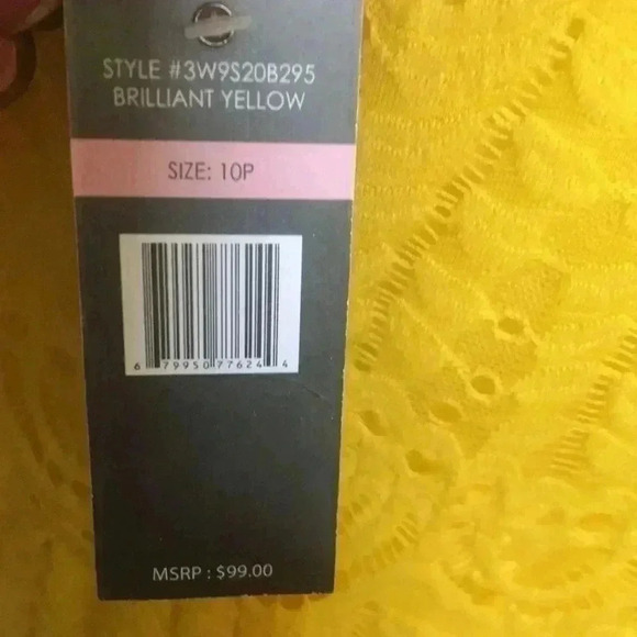 Sharagano Lace Fully Lined Ankle Length Dress w/Side Slits & Scalloped Hem-10P - Picture 8 of 9